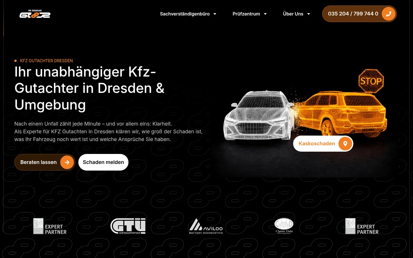 Screenshot https://diegutachter.gmbh/