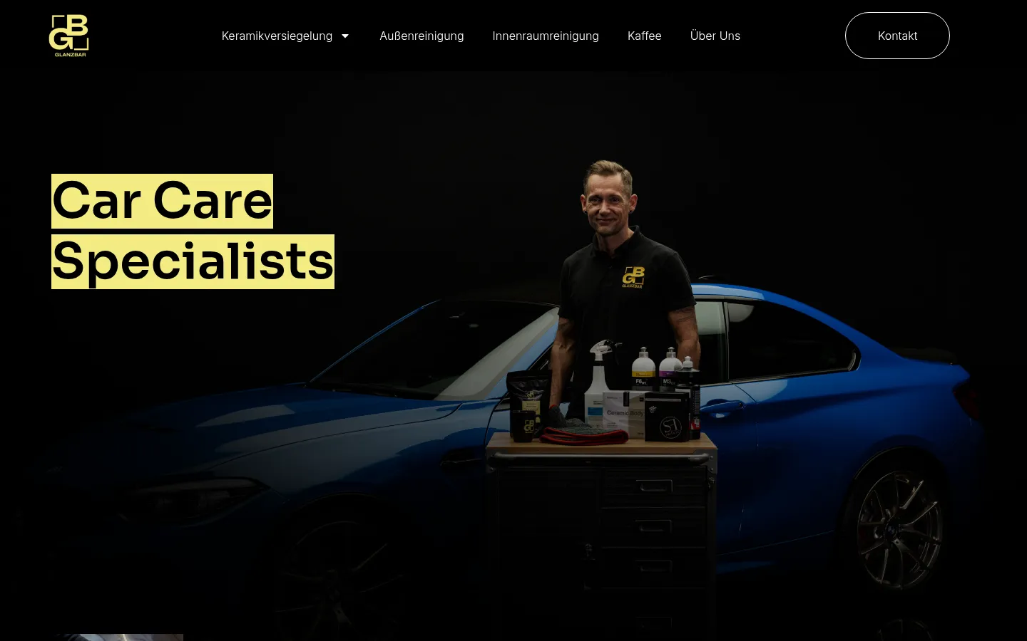 Screenshot https://glanzbar.de/