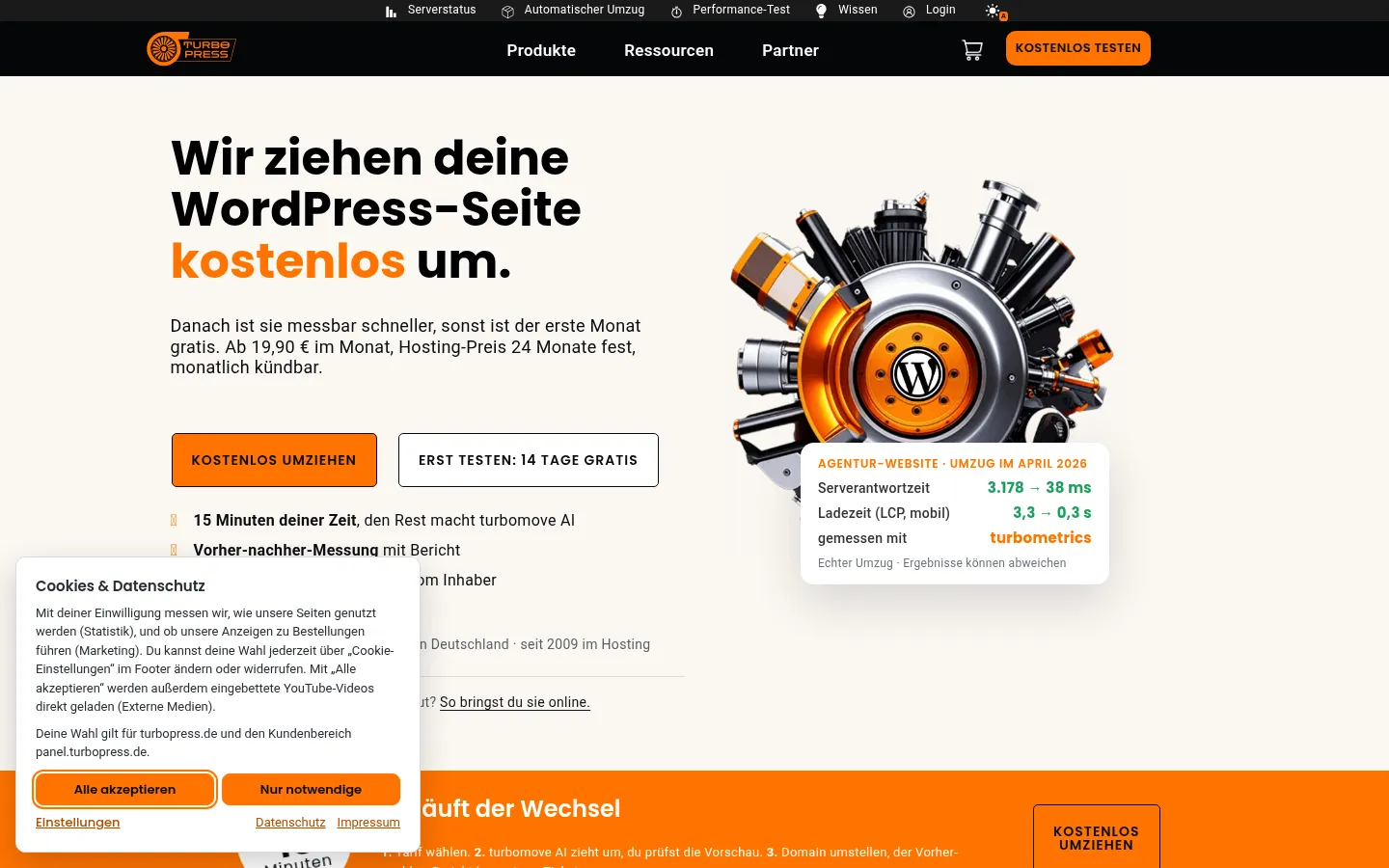Screenshot https://turbopress.de/