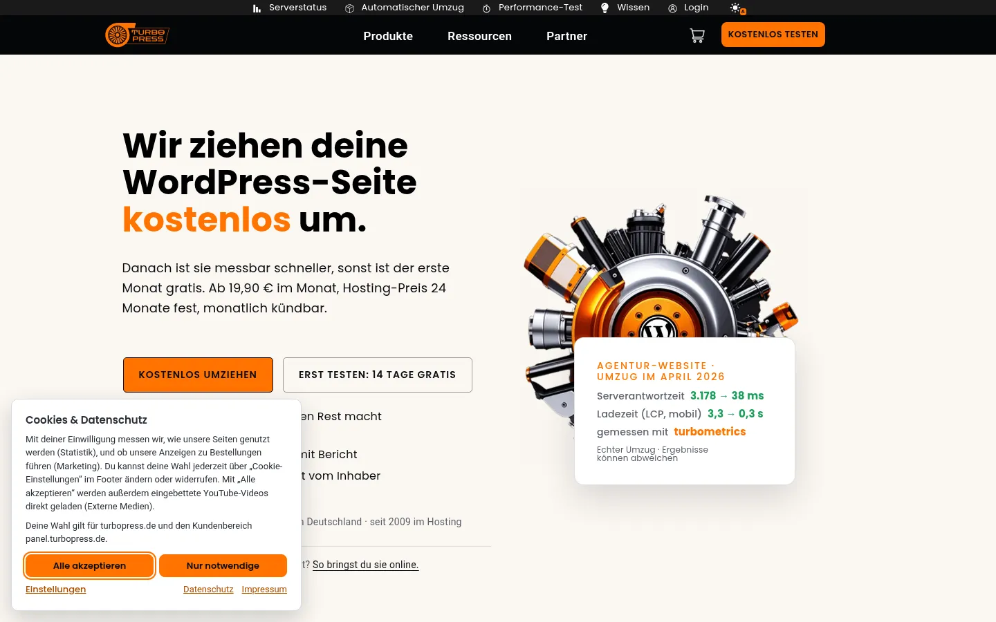 Screenshot https://turbopress.de/